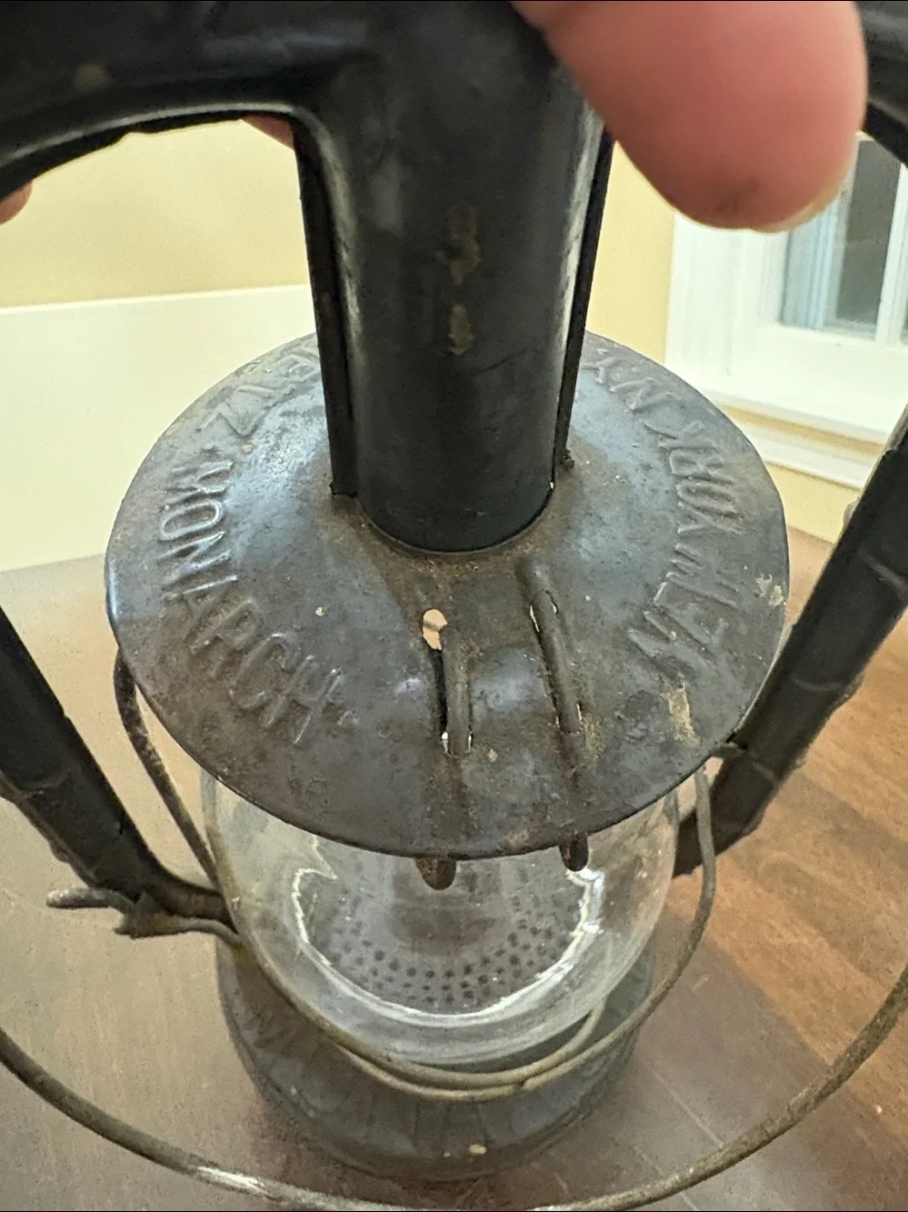 Antique Vintage Dietz NY Monarch USA Kerosene Oil Lantern Rustic